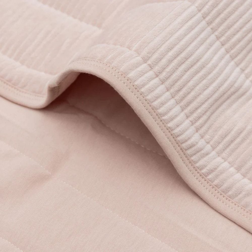 Jollein. Blanket Cradle / Κουβέρτα Velvet Rib – 75 × 100 cm – Wild Rose - Image 4