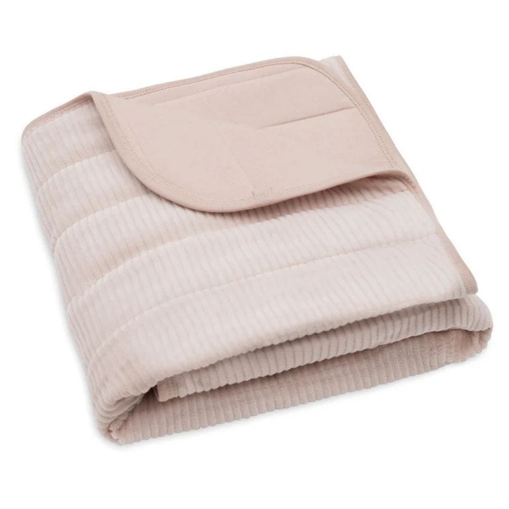 Jollein. Blanket Cradle / Κουβέρτα Velvet Rib – 75 × 100 cm – Wild Rose - Image 2