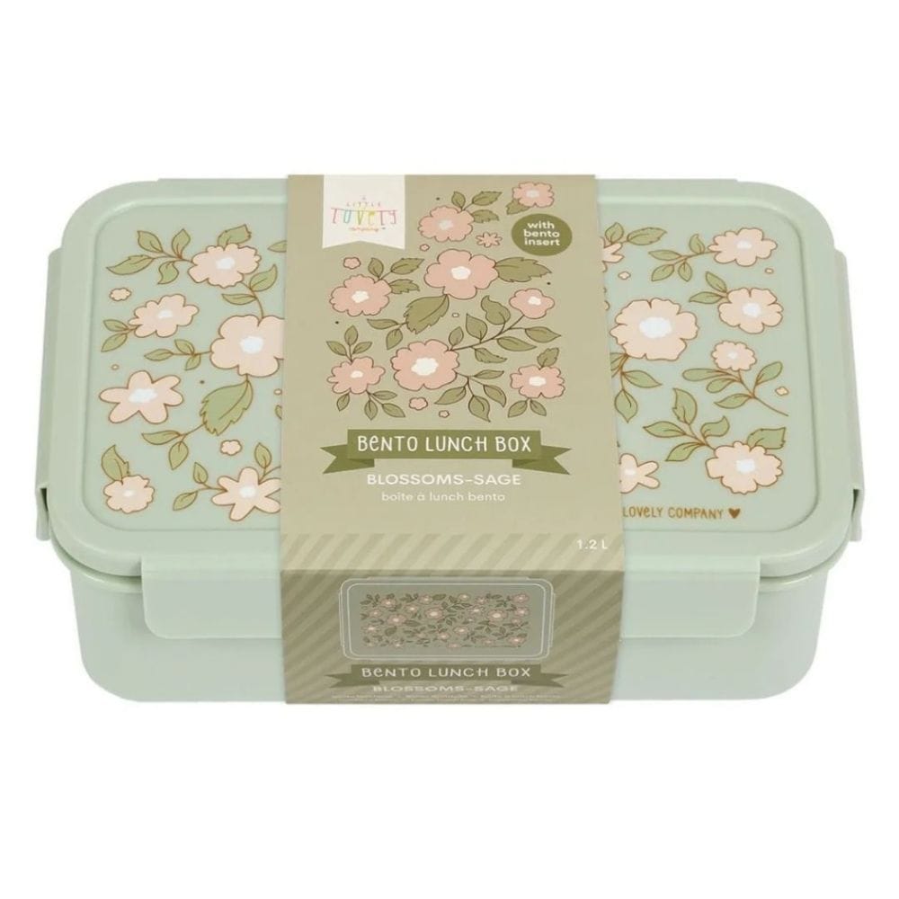 A little lovely company: Δοχείο φαγητού Bento με χωρίσματα- 1,2 L- Blossoms-sage - Image 7
