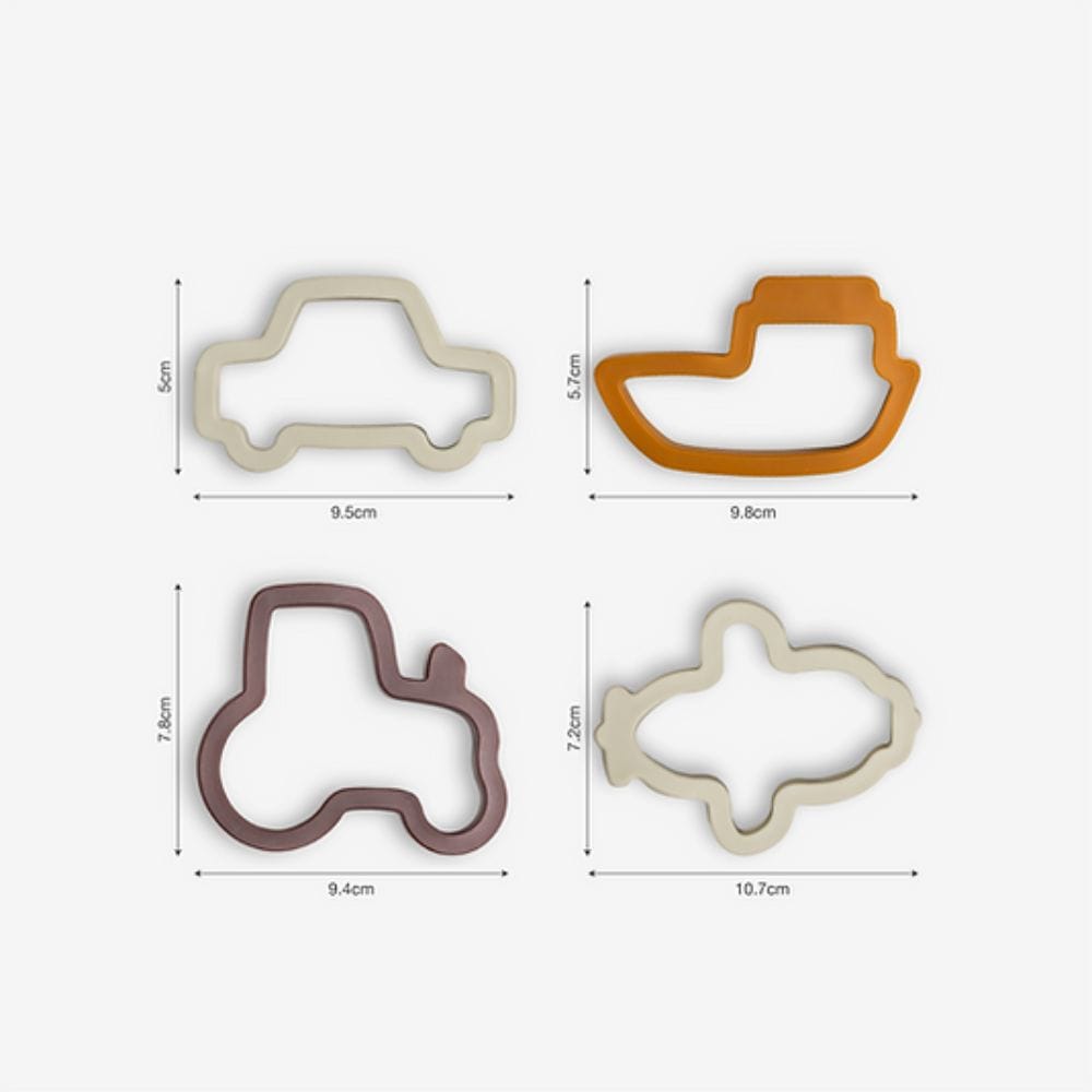 CITRON Sandwich/Cookie Cutters / Κόπτες Σάντουιτς - Car, Truck, Plane, Ship (Set of 4) - Image 4
