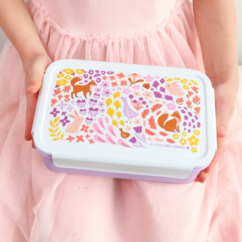 A little lovely company: Δοχείο φαγητού Bento με χωρίσματα- 1,2 L- Flower garden - Image 3