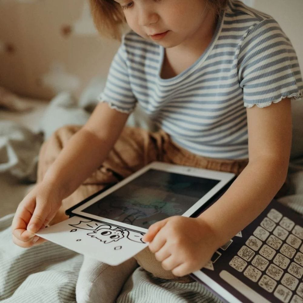 KIDYWOLF: Tablet ζωγραφικής με οθόνη LCD (30 κάρτες)- Animals - Image 8
