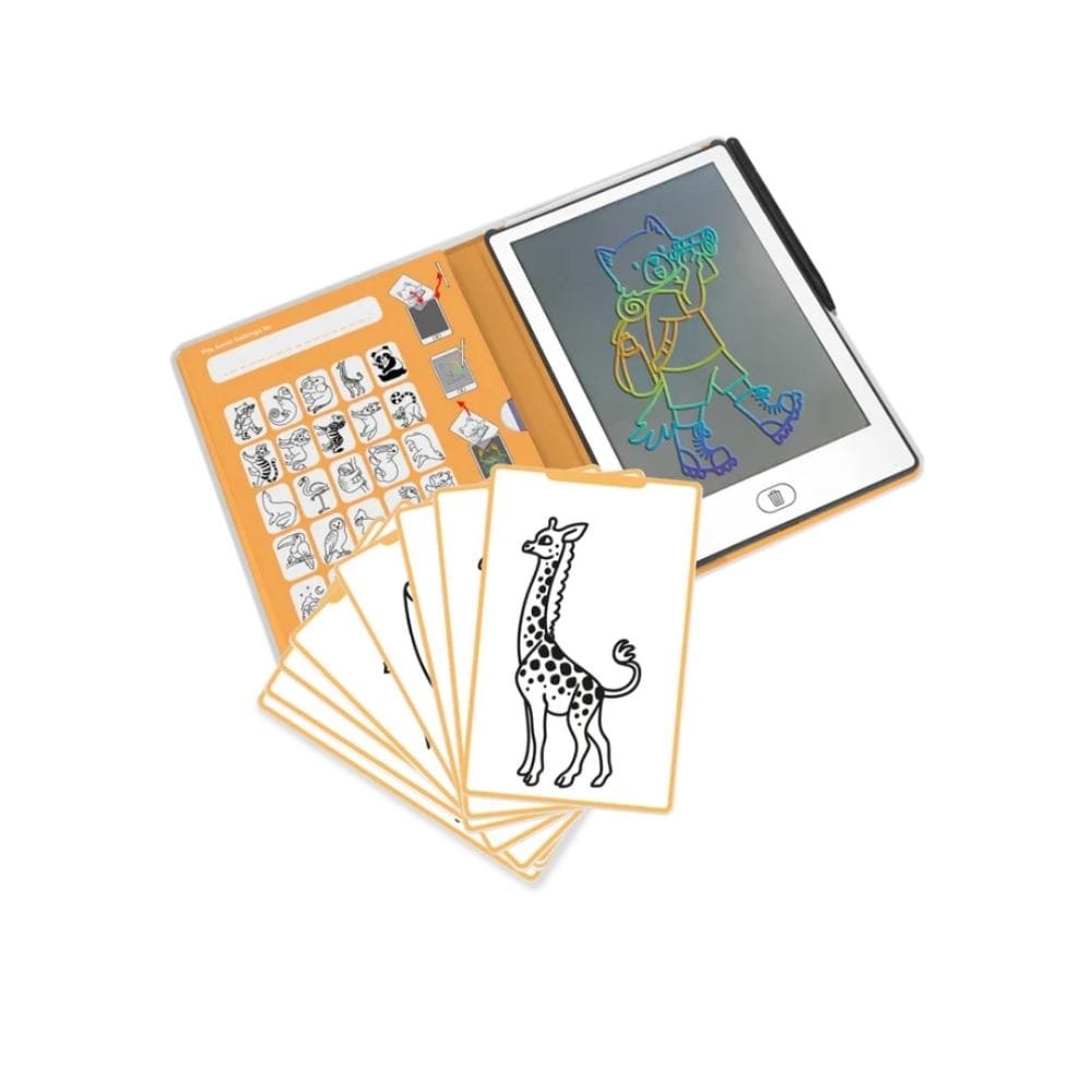 Ollie bebe KIDYWOLF: Tablet ζωγραφικής με οθόνη LCD (30 κάρτες)- Animals