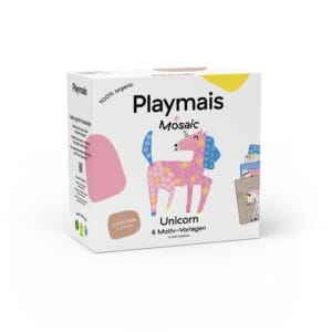 Ollie bebe Playmais: Κατασκευές με κάρτες και σφουγγαράκια από άμυλο καλαμποκιού 6τεμ. - Μονόκερος