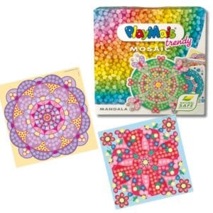 Ollie bebe Playmais: Κατασκευές με κάρτες και σφουγγαράκια 6τεμ. Mandala