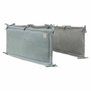Ollie bebe Jollein. Playpen bumper / προστατευτικό κρεβατιού 180x30cm Cosy Knit - Sea Green