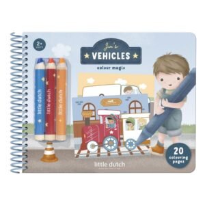 Ollie bebe LITTLE DUTCH. Μπλοκ ζωγραφικής με ξυλομπογιές Jim