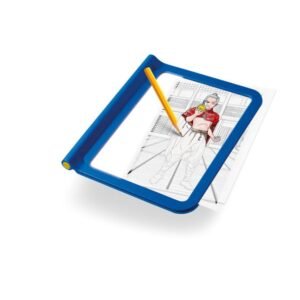 KIDYWOLF: Tablet ζωγραφικής με φως, 2 όψεων με οθόνη LΕD & μαυροπίνακα- Σχέδιο Χαρακτήρες Manga