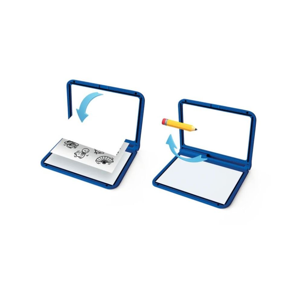 KIDYWOLF: Tablet ζωγραφικής με φως, 2 όψεων με οθόνη LΕD & μαυροπίνακα- Σχέδιο Χαρακτήρες Manga - Image 7