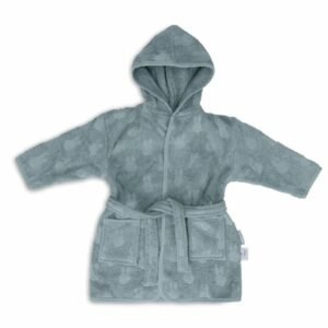 Jollein. Bathrobe Terry / Παιδικό Μπουρνούζι Πετσετέ (12–24 μηνών) - Miffy Jacquard -Sea Green