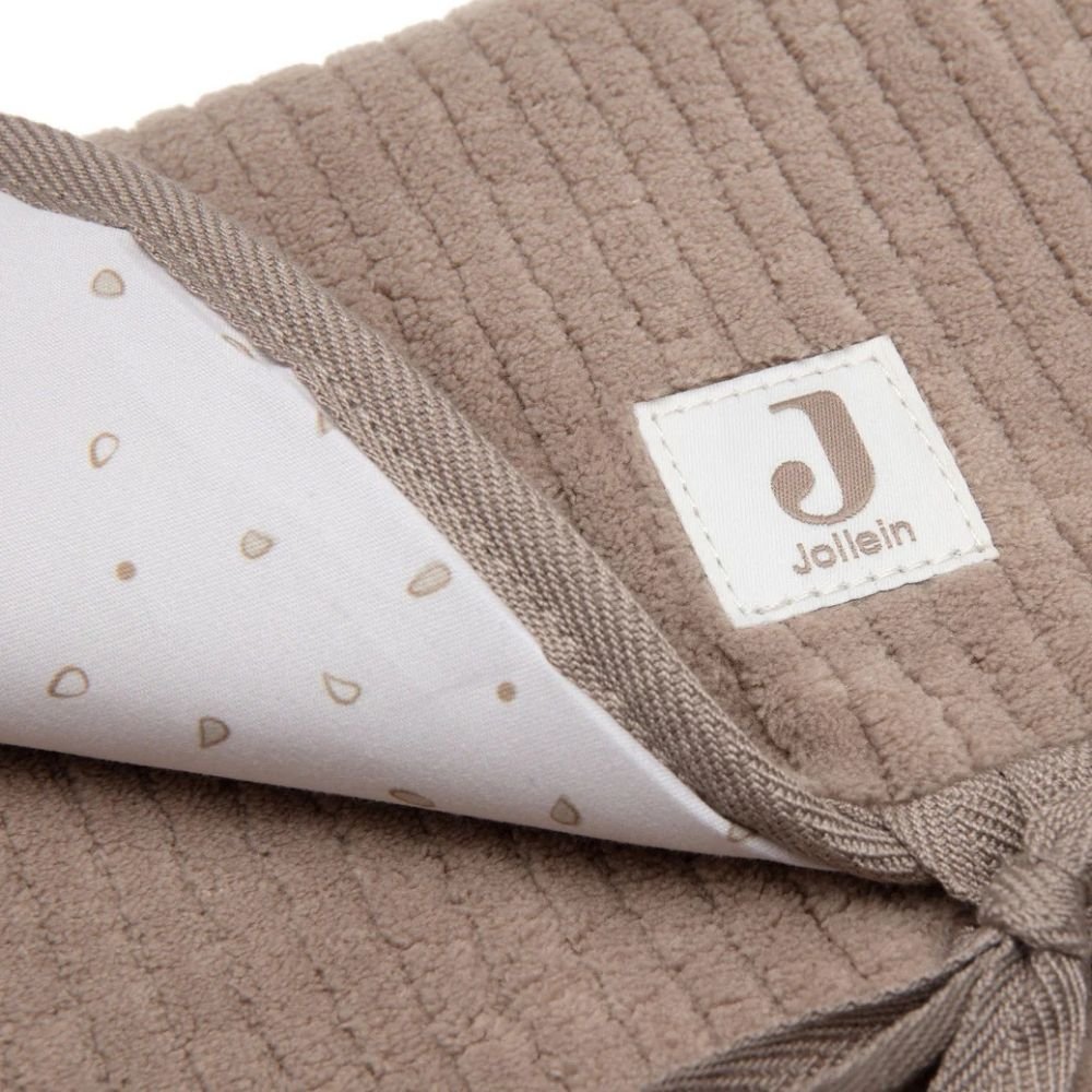 Jollein. Changing Pad Muslin / Κάλυμμα για αλλαξιέρα από απαλό ύφασμα μουσελίνας – Cloudy Rib - Image 2