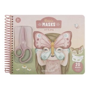 Ollie bebe LITTLE DUTCH. Βιβλίο κατασκευών με παιδικό ψαλίδι Rosa