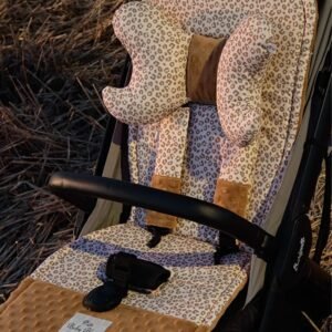 Ollie bebe Baby Blue Animal Print Κάλυμμα Καροτσιού