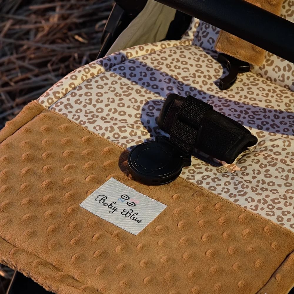 Baby blue. Κάλυμμα Καροτσιού - Animal print - Image 4