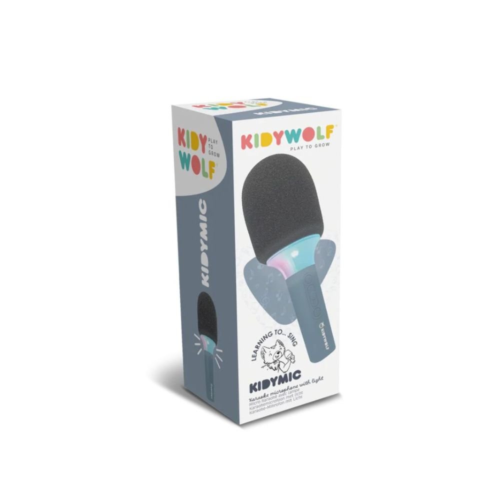 Ollie bebe KIDYWOLF: Μικρόφωνο Karaoke επαναφορτιζόμενο με φως & bluetooth