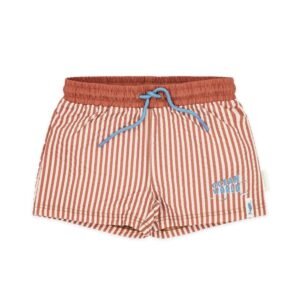 Ollie bebe LITTLE DUTCH. Παιδικό μαγιό βερμούδα για αγόρια Ocean Brown Stripes