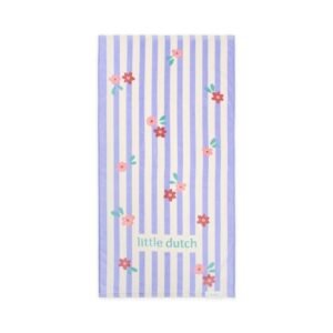 Ollie bebe LITTLE DUTCH. Πετσέτα θαλάσσης Dreamy Purple Stripe - 60x120