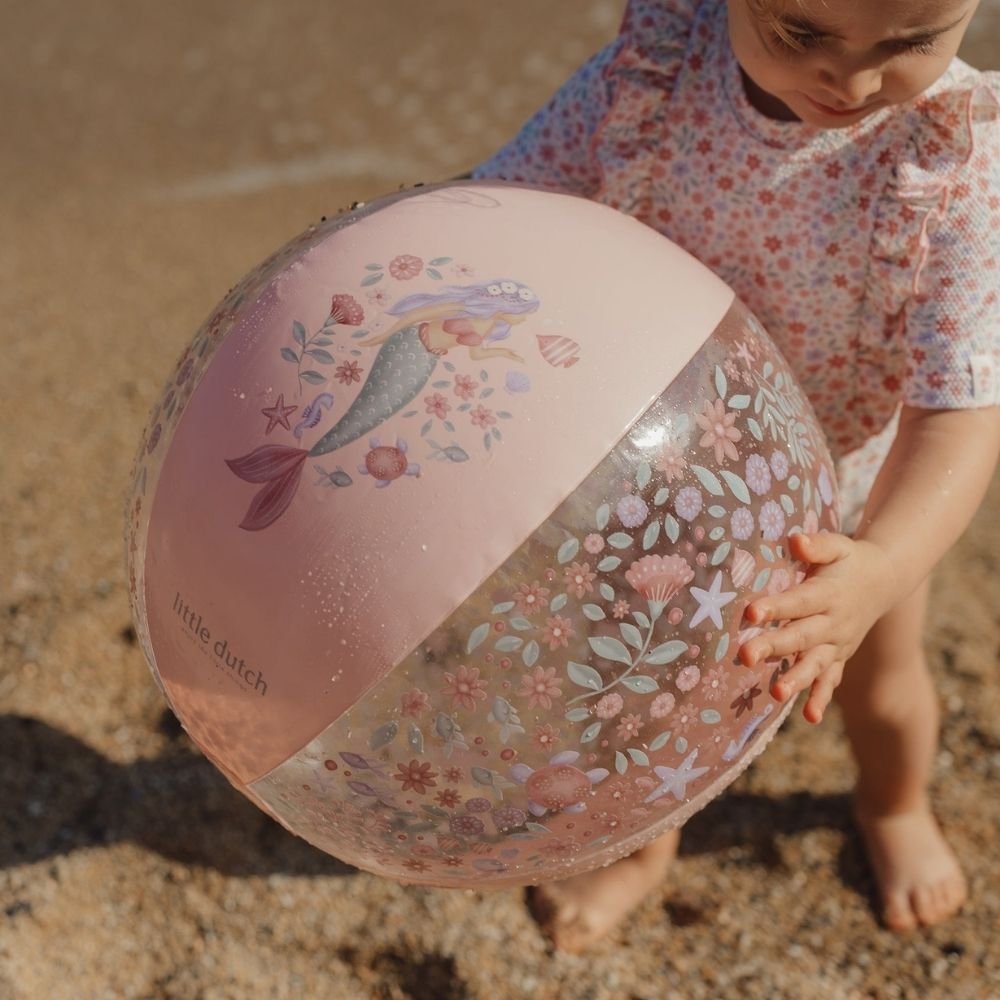 LITTLE DUTCH. Μπάλα παραλίας Dreamy Mermaid Ροζ (35 εκ.) - Image 6