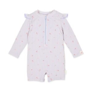 Ollie bebe LITTLE DUTCH. Ολόσωμο μακρυμάνικο μαγιό Dreamy Stripes