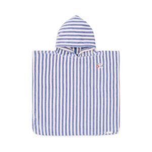 Ollie bebe LITTLE DUTCH. Παιδικό πόντσο Dreamy Purple Stripe - One size