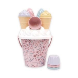 Ollie bebe LITTLE DUTCH. Σετ κουβαδάκια παραλίας Ice Cream Dreamy Mermaid Ροζ