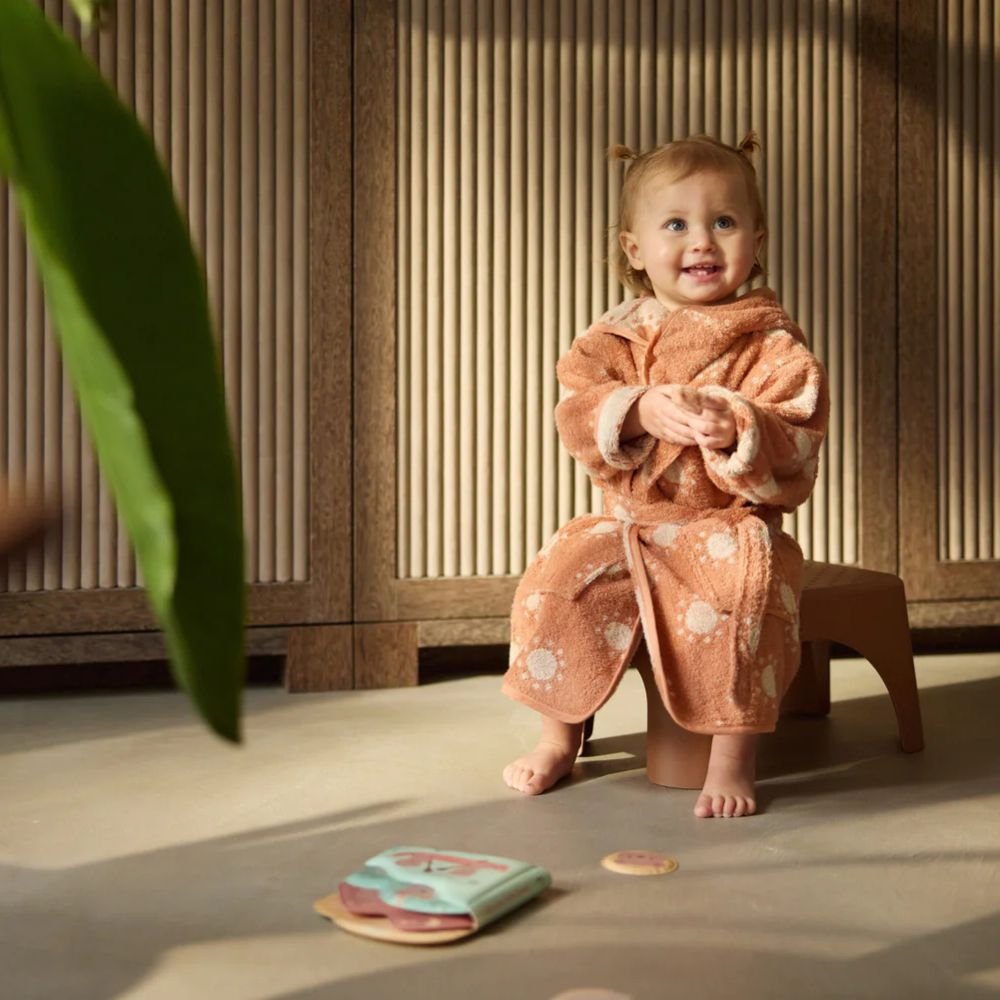 Jollein. Bathrobe Terry / Παιδικό Μπουρνούζι Πετσετέ (12–24 μηνών) - Jacquard Sun - Image 2