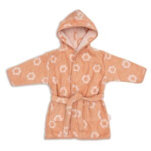 Jollein. Bathrobe Terry / Παιδικό Μπουρνούζι Πετσετέ (12–24 μηνών) - Jacquard  Flower