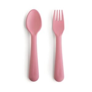 Mushie Fork & Spoon | Πιρούνι & Κουτάλι - Dusty Rose