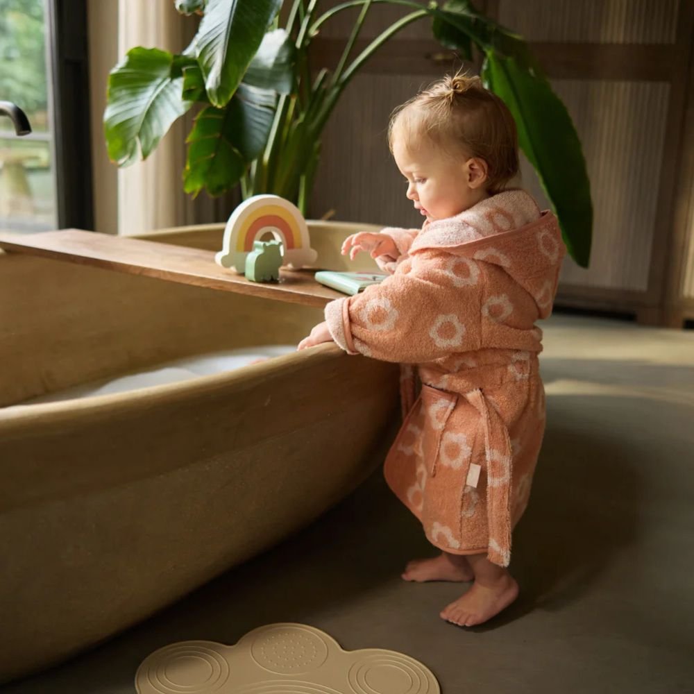 Jollein. Bathrobe Terry / Παιδικό Μπουρνούζι Πετσετέ (12–24 μηνών) - Jacquard Flower - Image 2