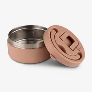 Ollie bebe CITRON Insulated Food Jar 400ml with Divider & Safety Lock - Blush