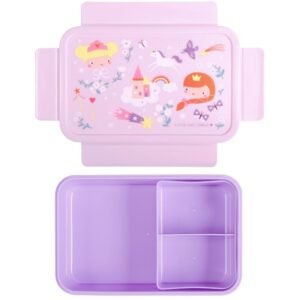 Ollie bebe A little lovely company: Δοχείο φαγητού Bento με χωρίσματα- 1,2 L - Princesses