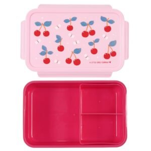 Ollie bebe A little lovely company: Δοχείο φαγητού Bento με χωρίσματα- 1,2 L- Cherries