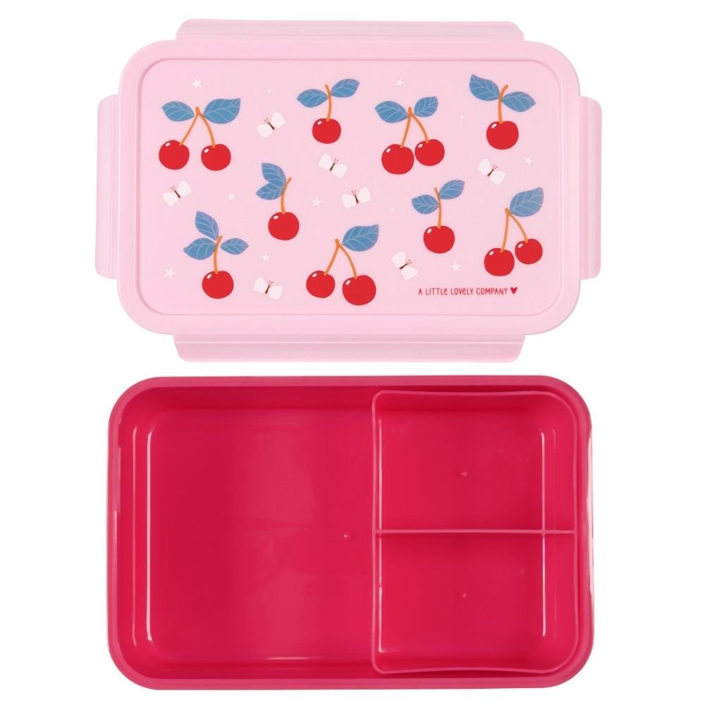 Ollie bebe A little lovely company: Δοχείο φαγητού Bento με χωρίσματα- 1,2 L- Cherries