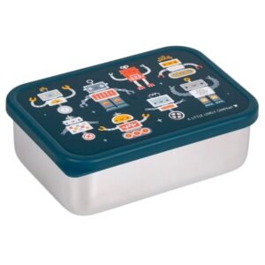 Ollie bebe A little lovely company: Δοχείο φαγητού από ανοξείδωτο ατσάλι 900ml-Robots