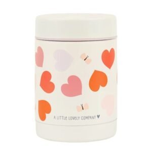 Ollie bebe A little lovely company: Θερμός φαγητού από ανοξείδωτο ατσάλι 300ml-Hearts