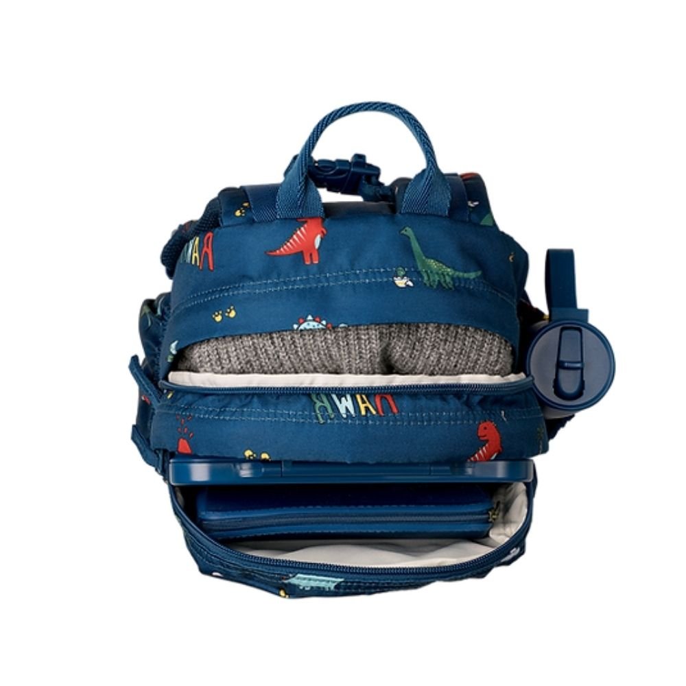 Citron Backpack / Τσάντα Πλάτης 24 × 33 – Blue Dino - Image 4