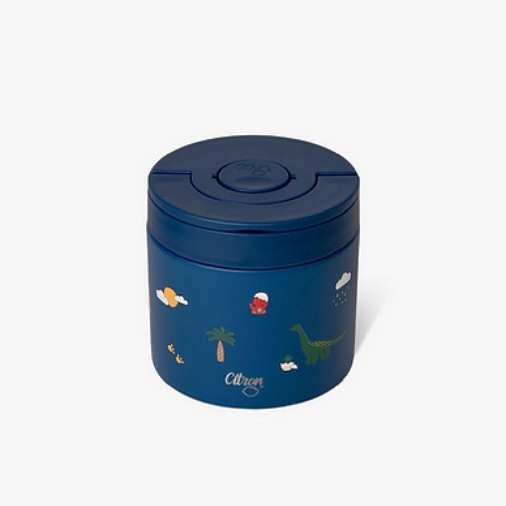 Citron Insulated Food Jar 350ml / Θερμός Φαγητού 350ml – Blue Dino - Image 6