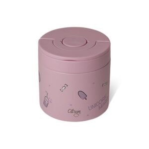 Ollie bebe CITRON Insulated Food Jar 350ml - Stormy Unicorn