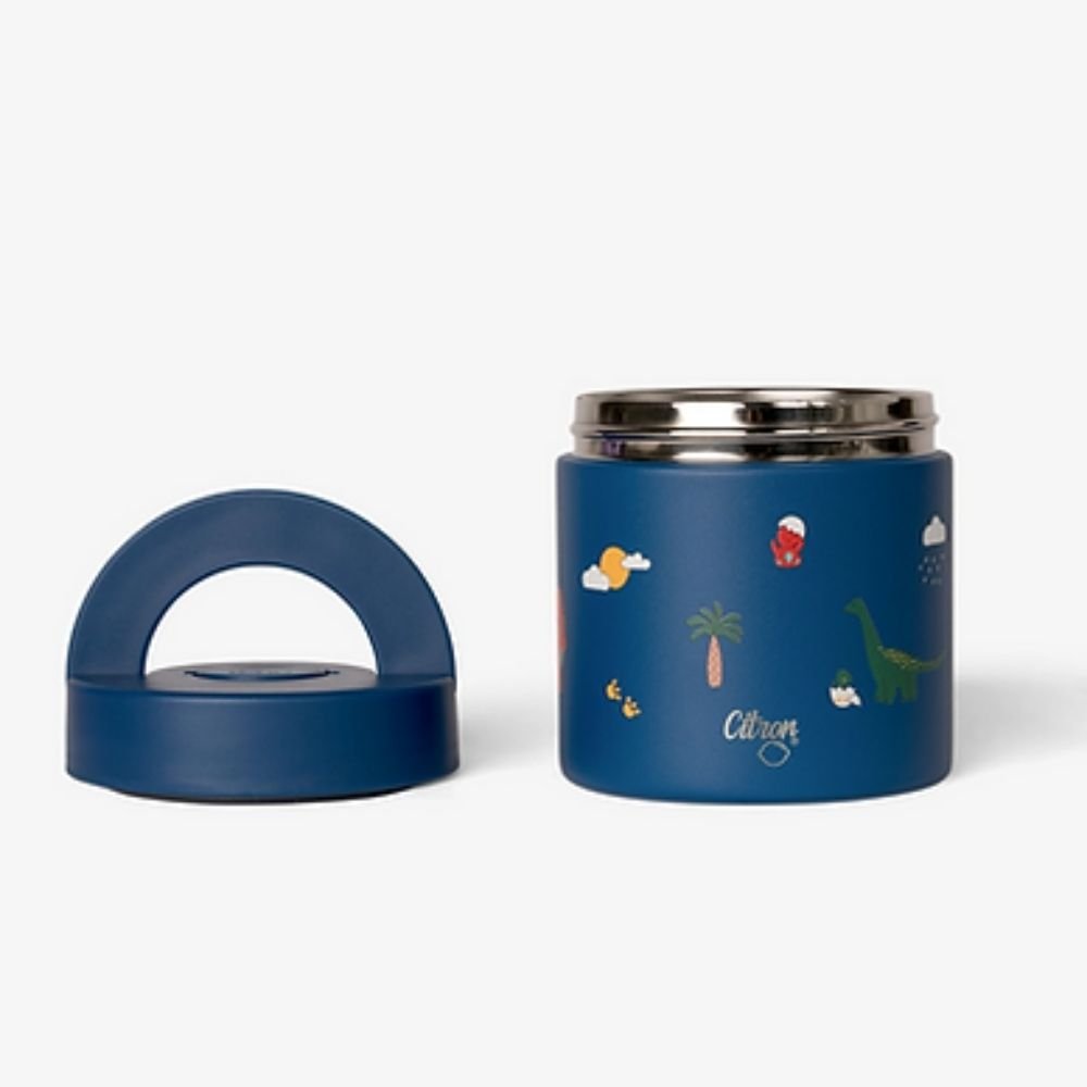 Citron Insulated Food Jar 350ml / Θερμός Φαγητού 350ml – Blue Dino - Image 5