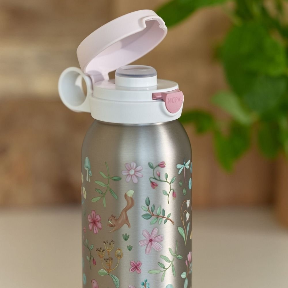 LITTLE DUTCH. Ανοξείδωτο μπουκάλι flip-up campus 600 ml - Fairy Wonders - Image 5