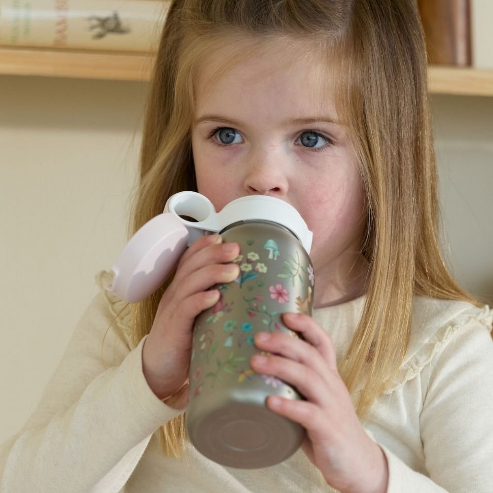 LITTLE DUTCH. Ανοξείδωτο μπουκάλι flip-up campus 600 ml - Fairy Wonders - Image 4
