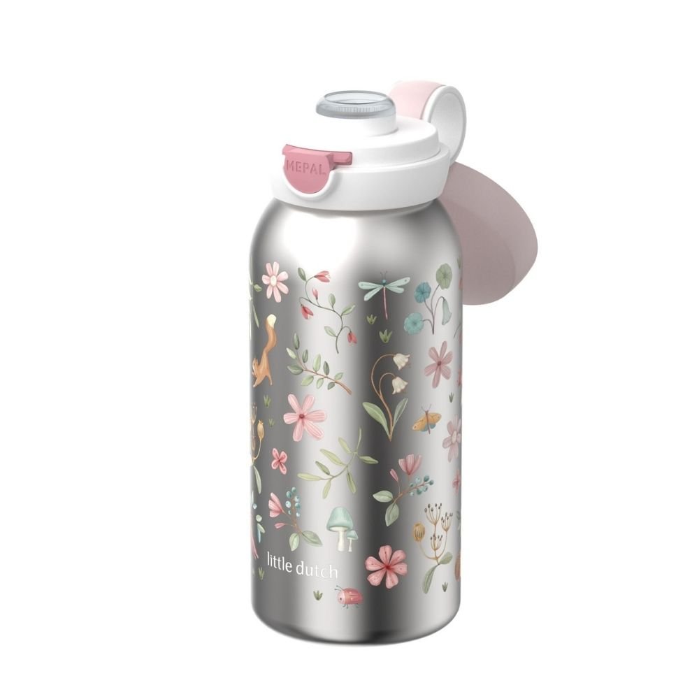 LITTLE DUTCH. Ανοξείδωτο μπουκάλι flip-up campus 600 ml - Fairy Wonders - Image 7