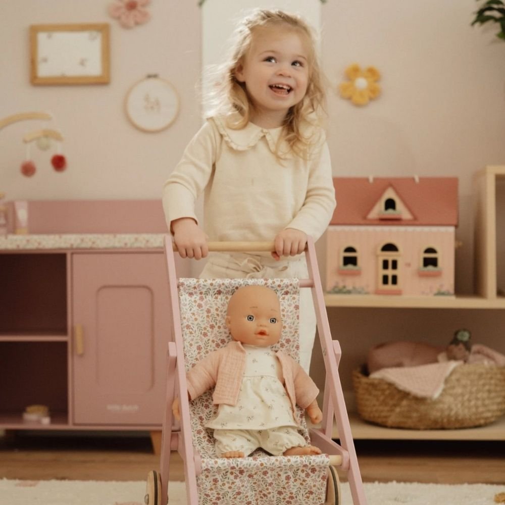 LITTLE DUTCH. Ξύλινο καρότσι για κούκλες FSC - Image 3