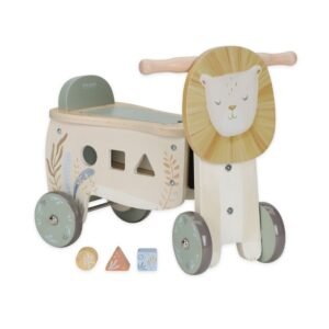 Ollie bebe LITTLE DUTCH. Ξύλινο τροχήλατο Λιονταράκι Safari Friends FSC