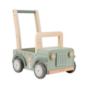 Ollie bebe LITTLE DUTCH. Ξύλινο συρόμενο καρότσι-αυτοκινητάκι Safari Friends FSC
