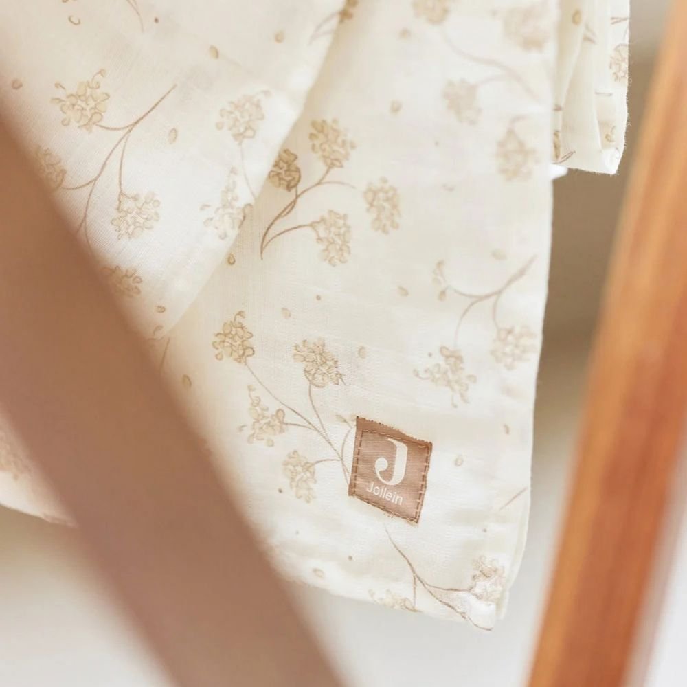 Jollein. Swaddle Muslin / Μουσελίνα Αγκαλιάς Twinkling – 115×115 cm – Leafy Dreams – Σετ 2 Τεμαχίων - Image 2