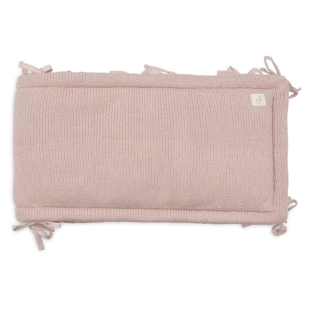 Jollein. Playpen bumper / προστατευτικό κρεβατιού 180x30cm Sprinkle Knit - Silk Rose - Image 3