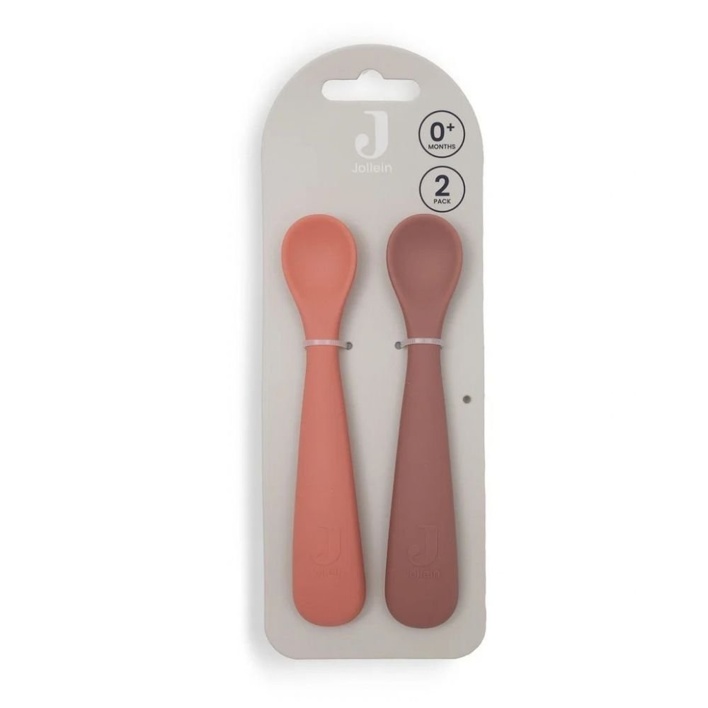 Jollein. Spoon Silicone / Κουτάλια Σιλικόνης – Blush Shades – 2 Τεμάχια - Image 5