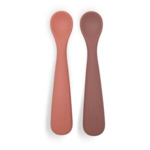 Ollie bebe Jollein. Spoon Silicone / Κουτάλια Σιλικόνης – Blush Shades – 2 Τεμάχια