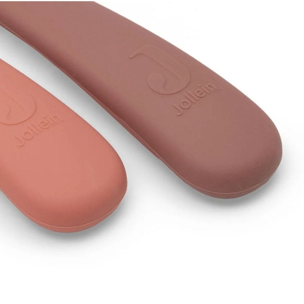 Jollein. Spoon Silicone / Κουτάλια Σιλικόνης – Blush Shades – 2 Τεμάχια - Image 6